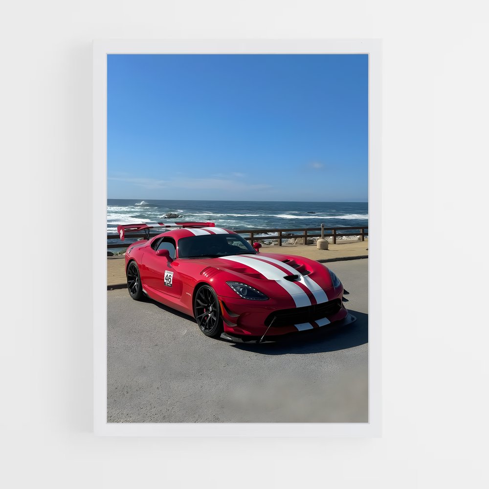 Poster Viper Sur La Plage – affiche Dodge (vue 3)